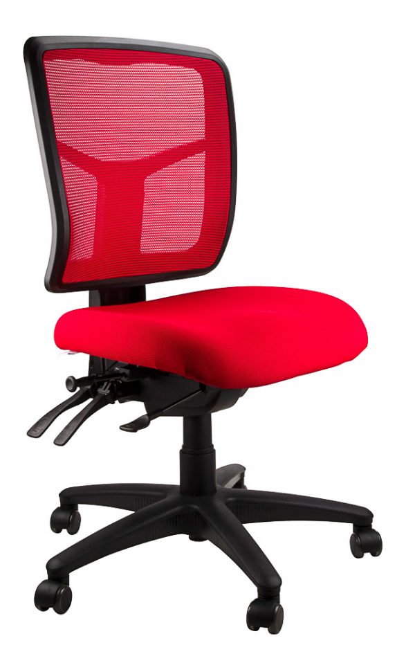 Mirae ergonomic mesh chair red
