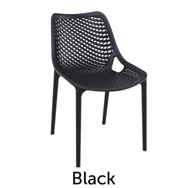Super strong air chair black hospitality