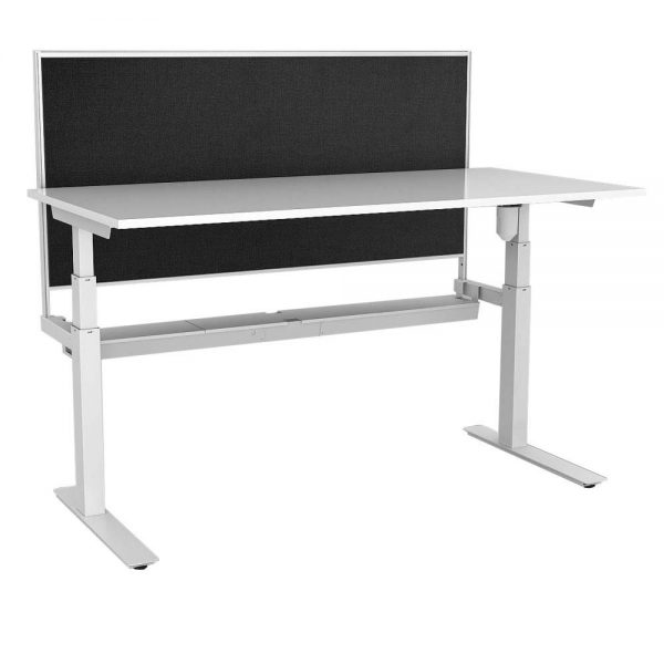 Rapid Paramount Single Open Electric Height Adjustable Workstation 1800 X 750mm – With Screen