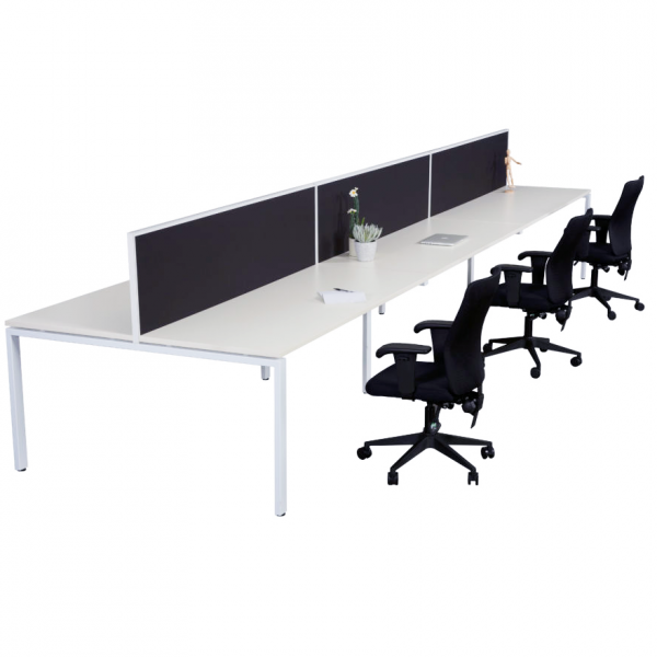 Rapid Infinity Workstation Double Sided 6 Person Profile Leg